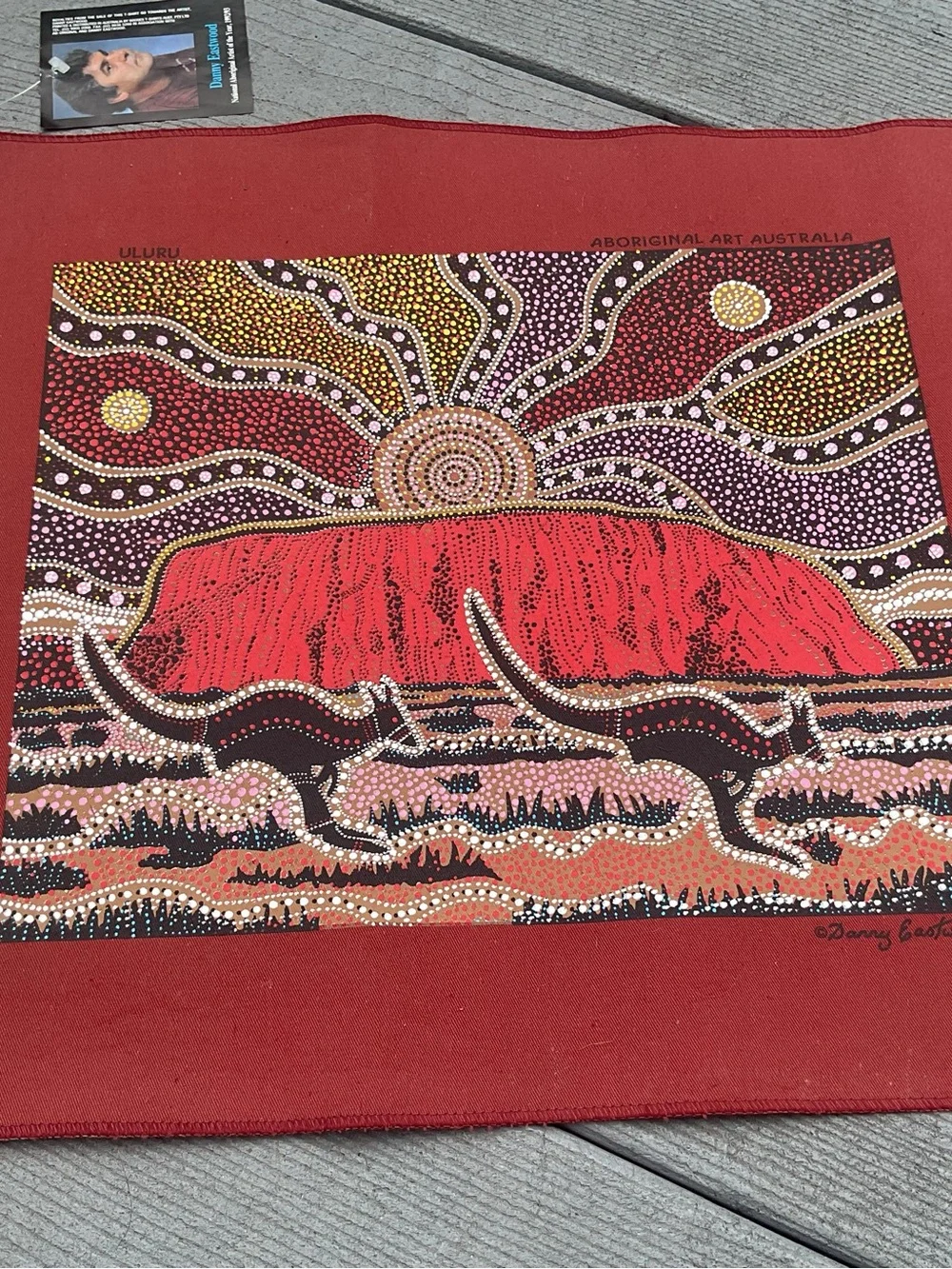 Vintage Original Australia Aboriginal Art Danny Eastwood 16.5” x 20”